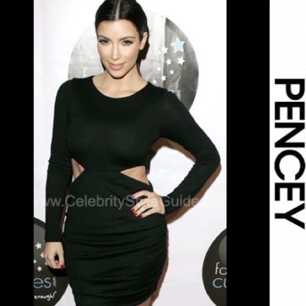 Pencey Long Sleeve Black Dress